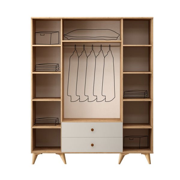 Lena Aynalı Dolap 4 Kapılı Dolap